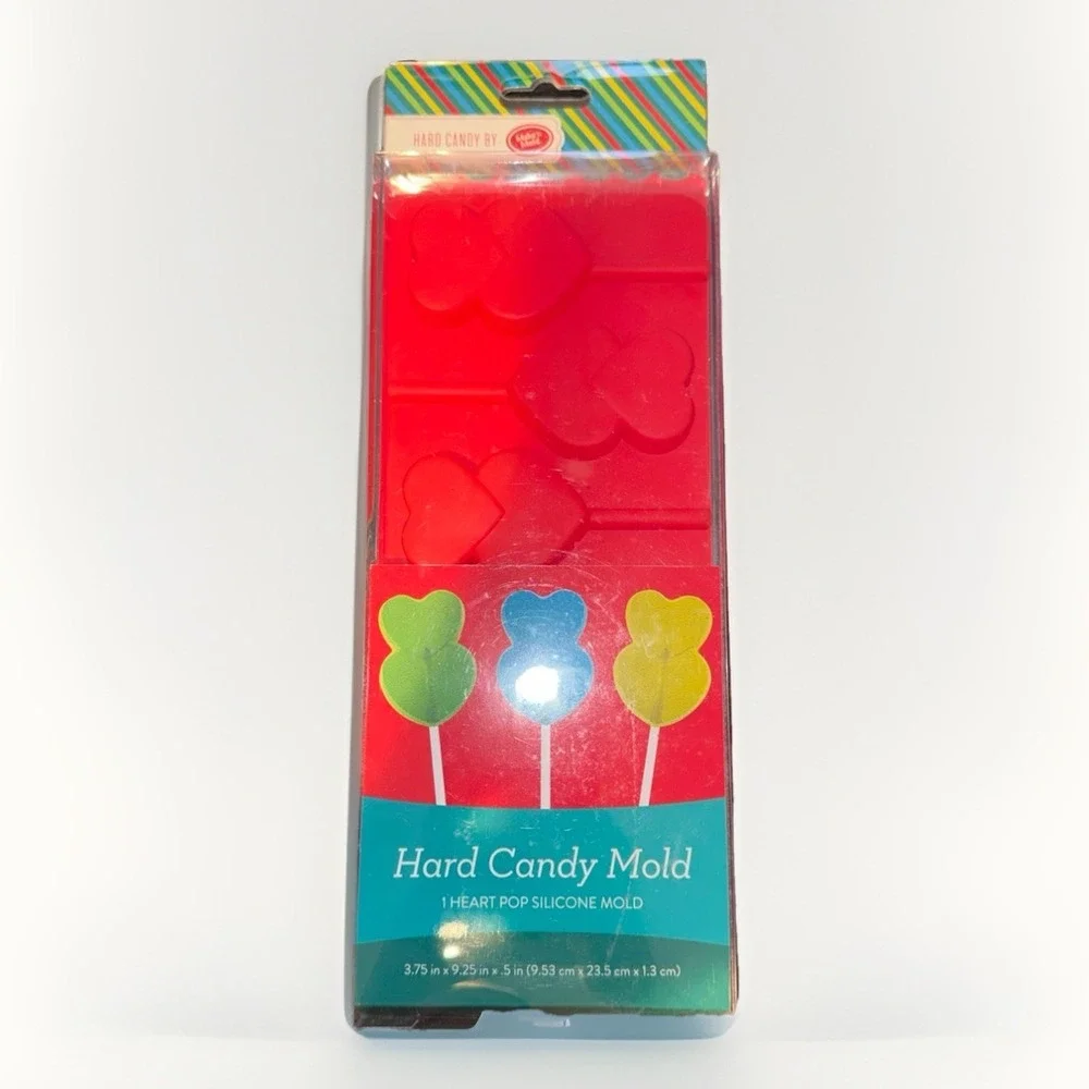 Make'n Mold Red Silicone Heart Pop Hard Candy Mold 3 Cavity 56656-00256